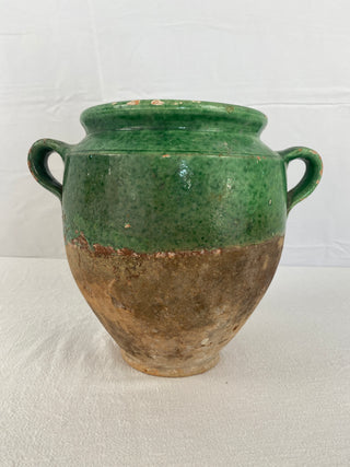 Antique Green Glazed Confit Pot