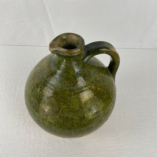 Antique French Green Oil Jug