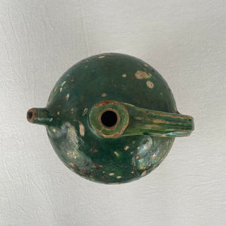 Antique French Green Oil Jug