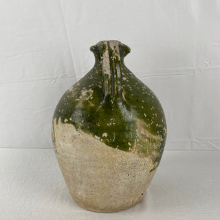 Antique French Green Oil Jug