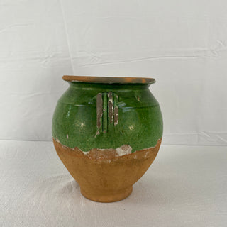 Antique Green Glazed Confit Pot