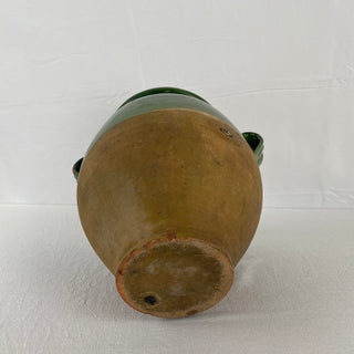 French Green Glazed Confit Pot