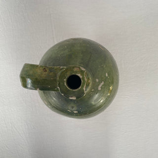 Antique French Green Oil Jug