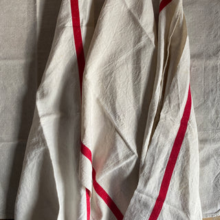 Pair Of Vintage French Linen Tea Towels