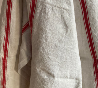 Trio Of Vintage French Linen Tea Towels