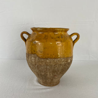 Antique Yellow Glazed Confit Pot