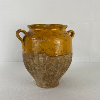 Antique Yellow Glazed Confit Pot