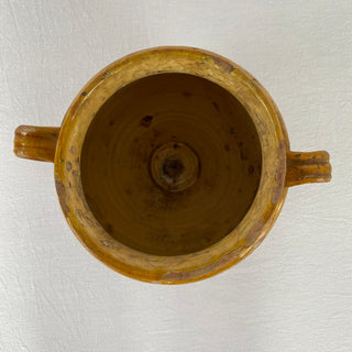 Antique Yellow Glazed Confit Pot