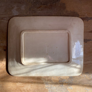 Antique French Floral Serving Platter