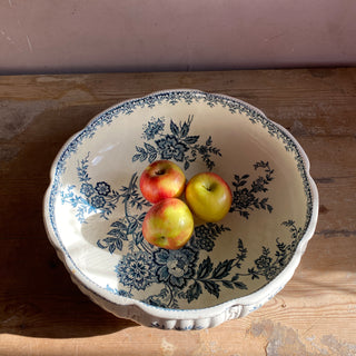 Antique French Floral Bowl