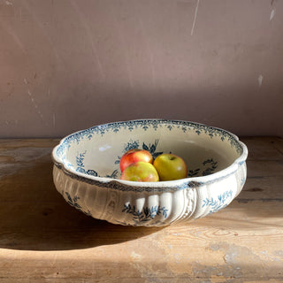 Antique French Floral Bowl