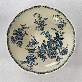Antique French Floral Bowl