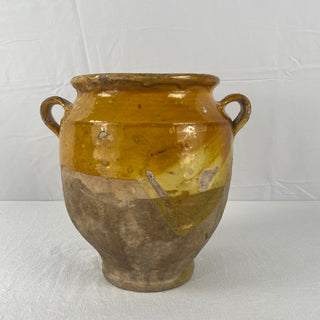 Antique Yellow Glazed Confit Pot