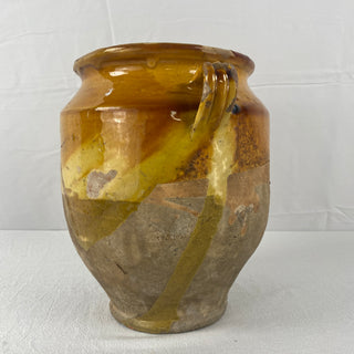 Antique Yellow Glazed Confit Pot