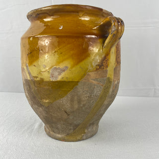 Antique Yellow Glazed Confit Pot