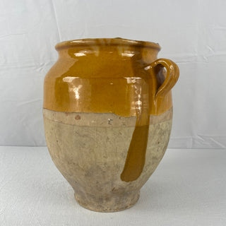 Antique Yellow Glazed Confit Pot