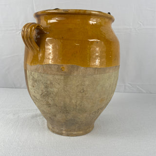 Antique Yellow Glazed Confit Pot