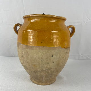 Antique Yellow Glazed Confit Pot