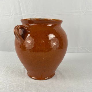 Antique Orange Glazed Confit Pot