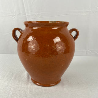 Antique Orange Glazed Confit Pot