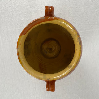 Antique Orange Glazed Confit Pot