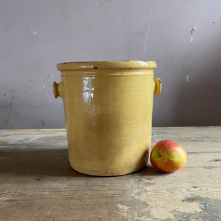 ANTIQUE FRENCH GLAZED LARGE 19TH CENTURY PRESERVING POT