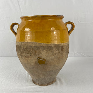 Antique Yellow Glazed Confit Pot