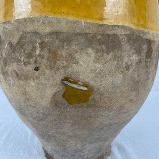 Antique Yellow Glazed Confit Pot