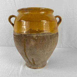 Antique Yellow Glazed Confit Pot