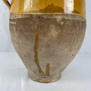 Antique Yellow Glazed Confit Pot