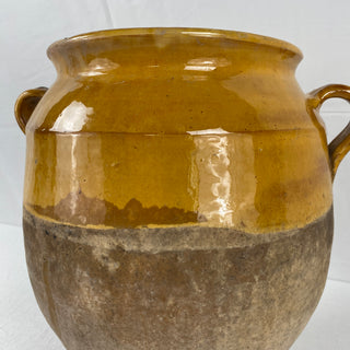 Antique Yellow Glazed Confit Pot