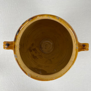 Antique Yellow Glazed Confit Pot