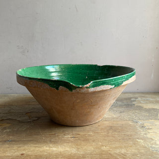 Large Antique Green Tian Bowl