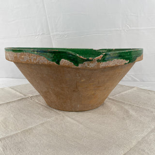 Large Antique Green Tian Bowl