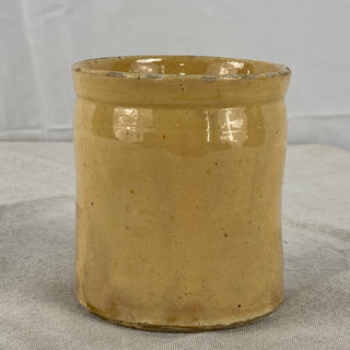 ANTIQUE FRENCH GLAZED CONFITURE (JAM) POT