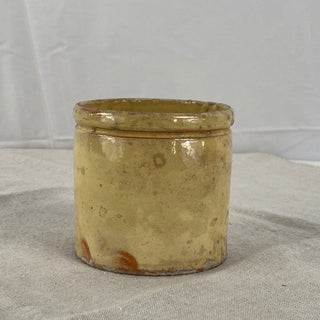 ANTIQUE FRENCH GLAZED CONFITURE (JAM) POT