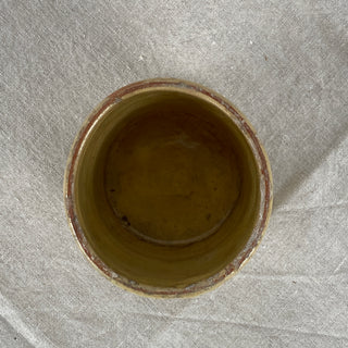 ANTIQUE FRENCH GLAZED CONFITURE (JAM) POT