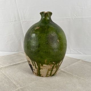 Antique French Green Oil Jug
