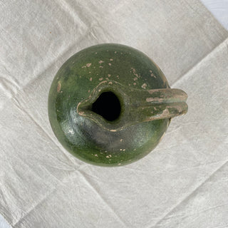 Antique French Green Oil Jug