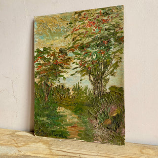 Oil On Board Depicting Country Scene