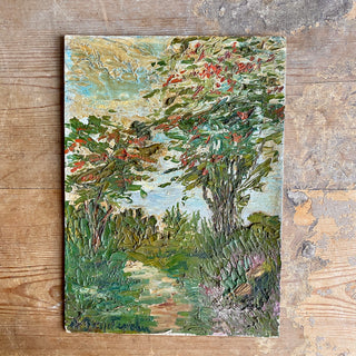 Oil On Board Depicting Country Scene