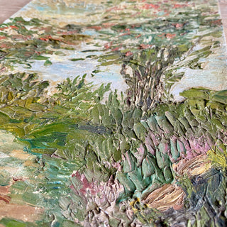 Oil On Board Depicting Country Scene