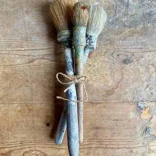 Trio of Vintage French Paint Brushes