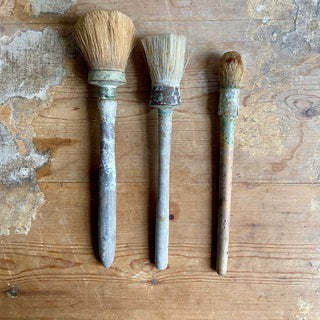 Trio of Vintage French Paint Brushes