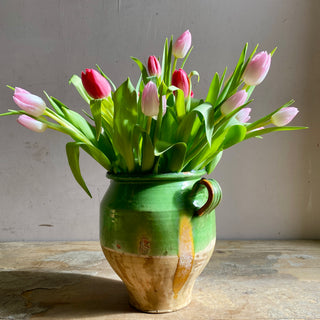 French Green Glazed Confit Pot