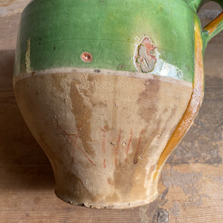 French Green Glazed Confit Pot