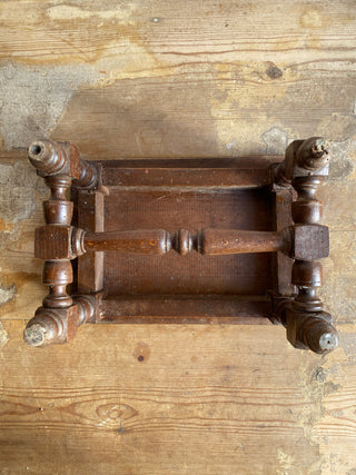Antique French Hand Carved Foot Stool Display Stand