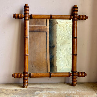 Antique French Faux Bamboo Mirror Circa 1900's
