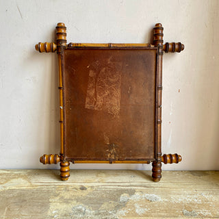 Antique French Faux Bamboo Mirror Circa 1900's