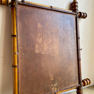 Antique French Faux Bamboo Mirror Circa 1900's
